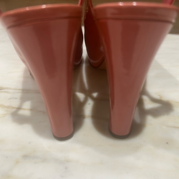 Chanel Women's Pink Peep Toe Slingback Heels - Picture 5 of 5